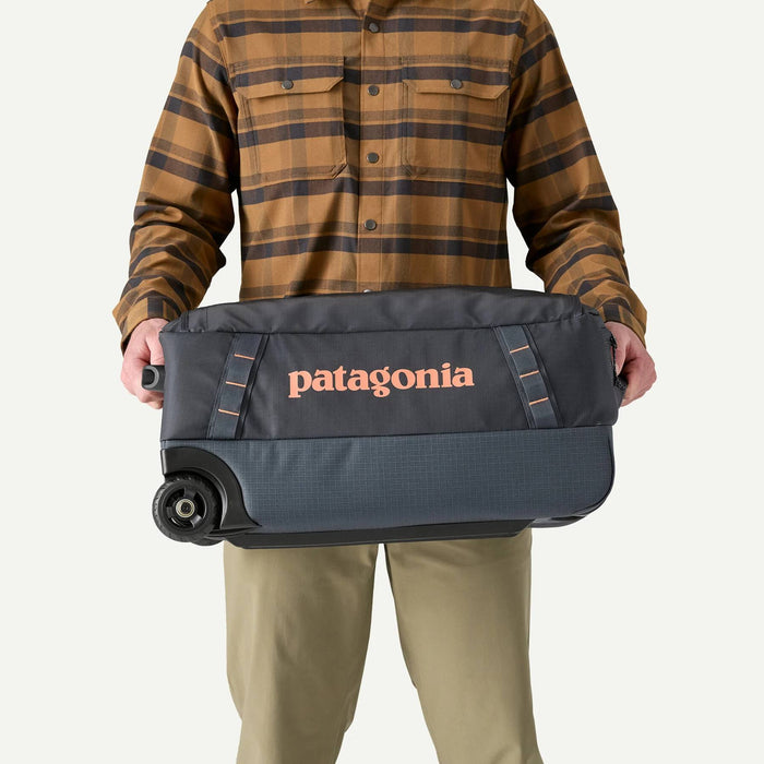 Patagonia 40L Black Hole Wheeled Duffle Bag - Smolder Blue w/Amanita Red ACCESSORIES - Luggage & Travel - Duffle Bags Patagonia