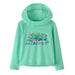 Patagonia Baby Capilene Silkweight Hoodie - Fitz Roy Superbloom: Early Teal KIDS - Girls - Clothing - Tops - Long Sleeve Tops Patagonia