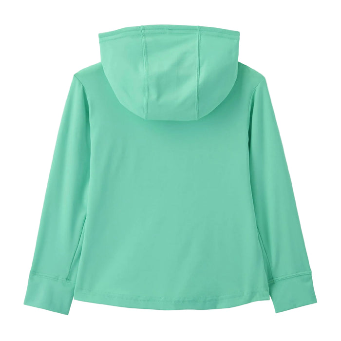 Patagonia Baby Capilene Silkweight Hoodie - Fitz Roy Superbloom: Early Teal KIDS - Girls - Clothing - Tops - Long Sleeve Tops Patagonia