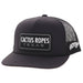 Hooey Cactus Ropes Black Trucker Cap HATS - BASEBALL CAPS Hooey
