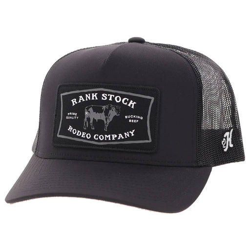 Hooey Rank Stock Black Trucker Cap HATS - BASEBALL CAPS Hooey