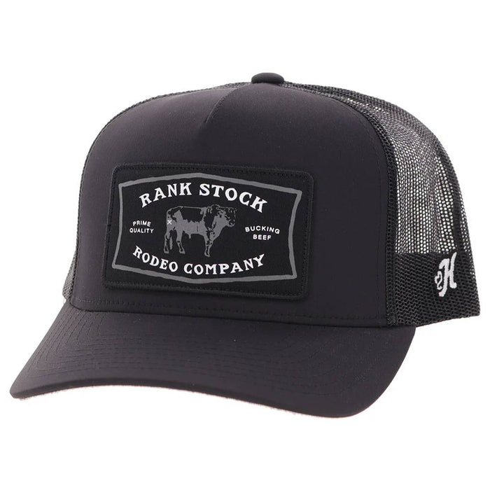Hooey Rank Stock Black Trucker Cap HATS - BASEBALL CAPS Hooey