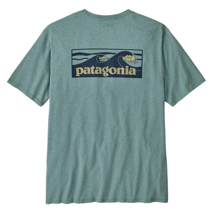Patagonia Men's Boardshort Logo Pocket Responsibili-Tee - Blue Sage MEN - Clothing - T-Shirts & Tanks Patagonia