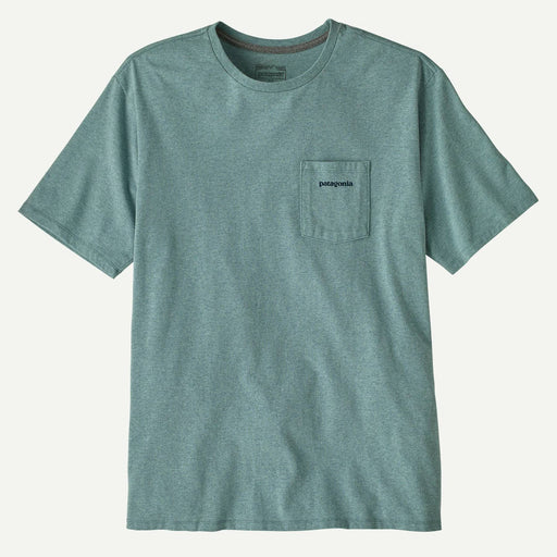 Patagonia Men's Boardshort Logo Pocket Responsibili-Tee - Blue Sage MEN - Clothing - T-Shirts & Tanks Patagonia