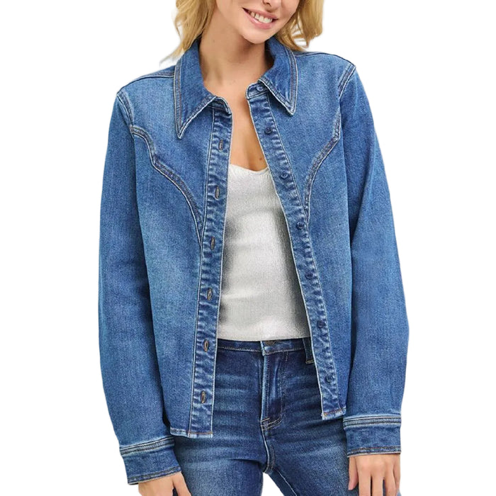 Risen Western Yoke Detailed Shirt WOMEN - Clothing - Tops - Long Sleeved Risen Jeans