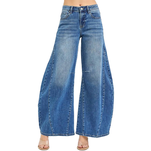 Risen Curvy Sideseam Slouchy Barrel Jean WOMEN - Clothing - Jeans Risen Jeans