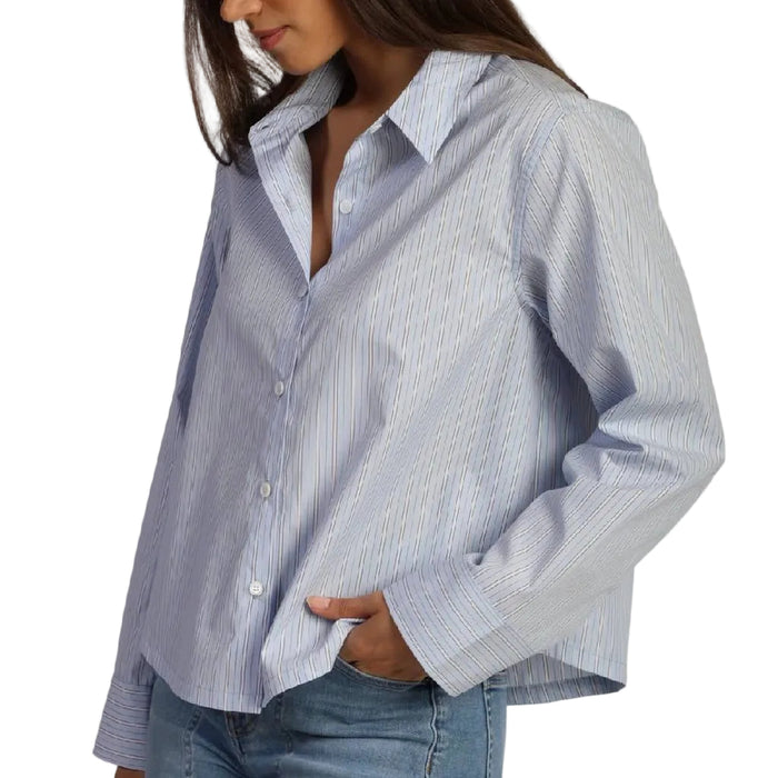 Dylan Hi Lo Modern Button Down Shirt WOMEN - Clothing - Tops - Long Sleeved Dylan