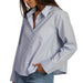 Dylan Hi Lo Modern Button Down Shirt WOMEN - Clothing - Tops - Long Sleeved Dylan