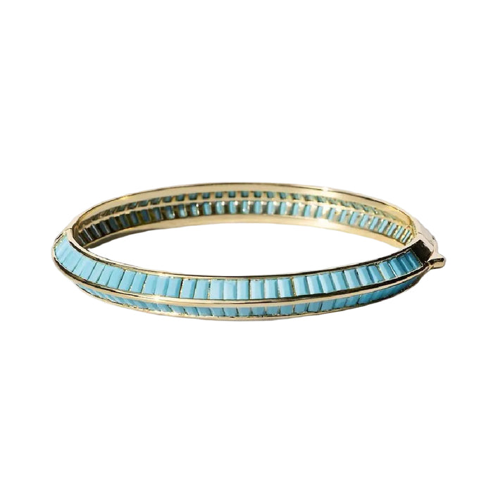 Razor Edge Turquoise Gold Bangle WOMEN - Accessories - Jewelry - Bracelets Native Gem