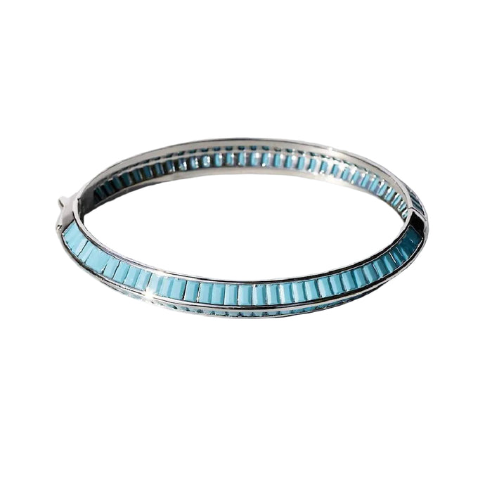 Razor Edge Turquoise Silver Bangle WOMEN - Accessories - Jewelry - Bracelets Native Gem