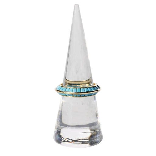 Razor Edge Turquoise Gold Ring WOMEN - Accessories - Jewelry - Rings Native Gem