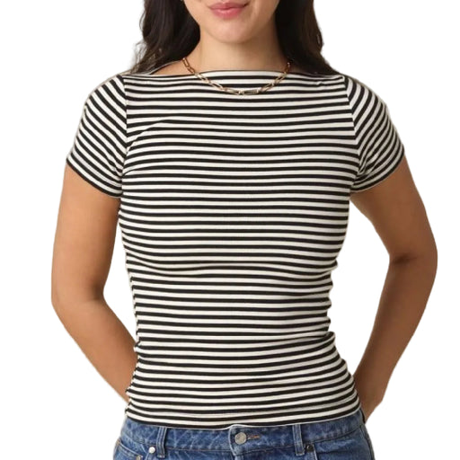 Kate Striped Top WOMEN - Clothing - Tops - Short Sleeved Olivaceous