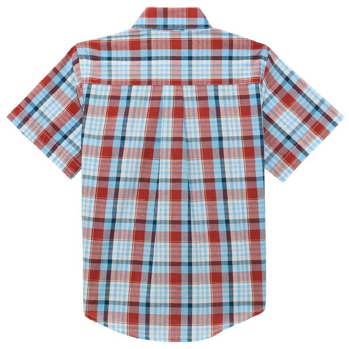 Wrangler Boy's Riata Plaid Button Down Shirt KIDS - Boys - Clothing - Shirts - Short Sleeve Shirts Wrangler