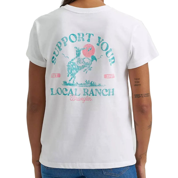 Wrangler Women's Support Your Local Ranch Tee WOMEN - Clothing - Tops - Short Sleeved Wrangler