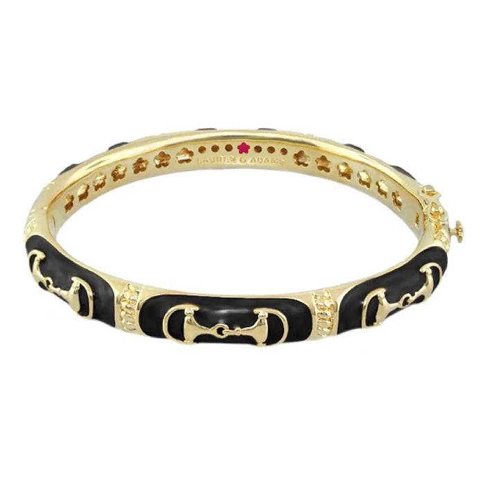 Equestrian Black Small Bangle WOMEN - Accessories - Jewelry - Bracelets Lauren G Adams