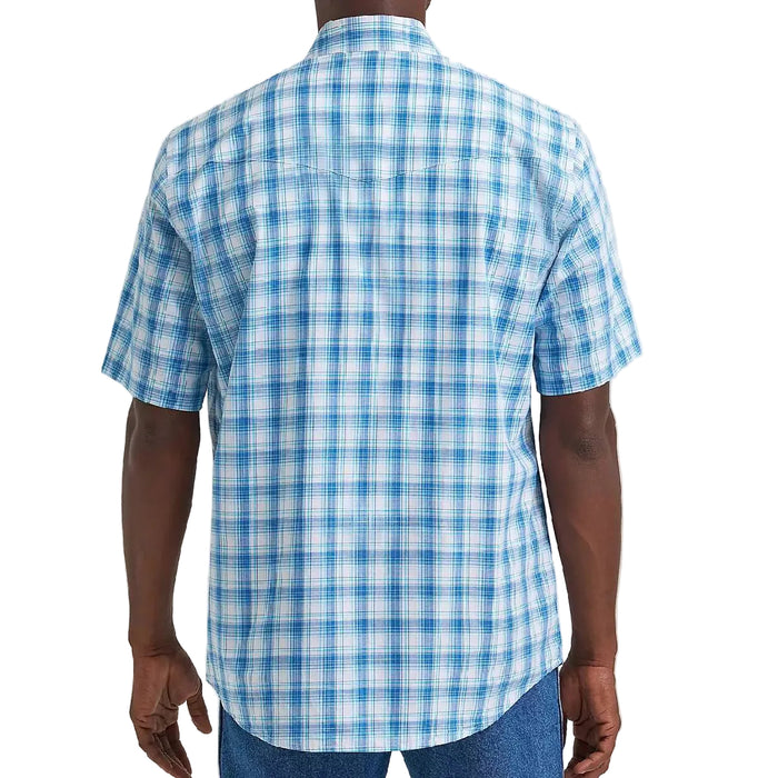Wrangler Men's Wrinkle Resistant Western Snap Plaid Shirt MEN - Clothing - Shirts - Short Sleeve Wrangler