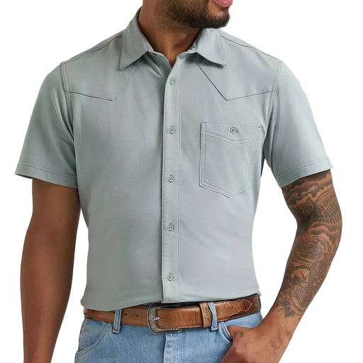 Wrangler Men's ATG Performance Button Down Shirt MEN - Clothing - Shirts - Short Sleeve Wrangler