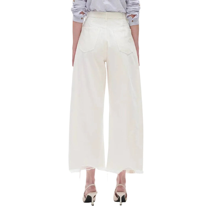 Bayeas High Rise White Barrel Jean WOMEN - Clothing - Jeans Bayeas