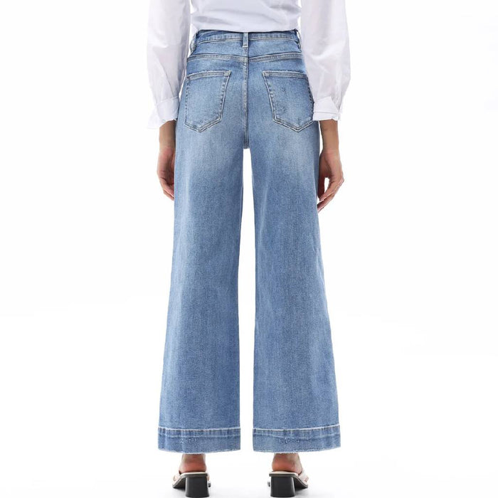 Bayeas High Rise Wide Leg Jean WOMEN - Clothing - Jeans Bayeas