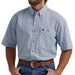 Wrangler Men's George Strait Medallion Blue Button Down Shirt MEN - Clothing - Shirts - Short Sleeve Wrangler