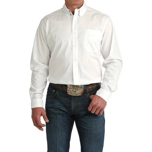 Cinch Men's Solid White Modern Shirt MEN - Clothing - Shirts - Long Sleeve Cinch