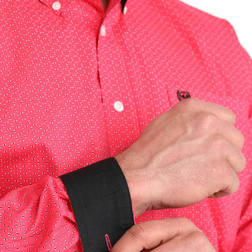 Cinch Men's Hot Pink Button Down Shirt MEN - Clothing - Shirts - Long Sleeve Cinch