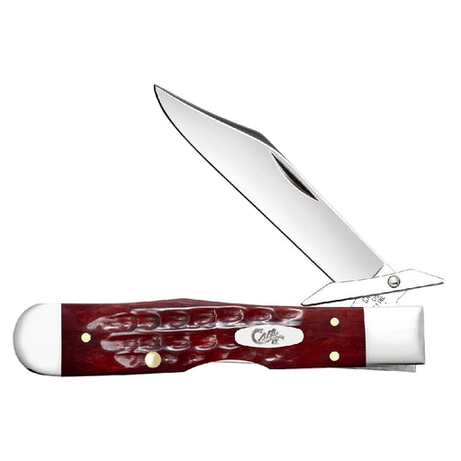 Case Pocket Worn Old Red Bone - Corn Cob Jig Cheetah Cub Knives W.R. Case