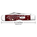 Case Pocket Worn Old Red Bone - Corn Cob Jig Cheetah Cub Knives W.R. Case