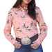 Cruel Denim Women's Coral Western Snap Shirt WOMEN - Clothing - Tops - Long Sleeved Cruel Denim