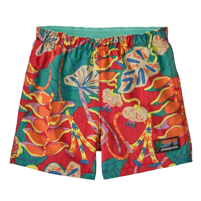 Patagonia Baby Boy's Baggies Short - Tidal Threads: Tropiclimb Hot Ember KIDS - Boys - Clothing - Surf & Swimwear Patagonia