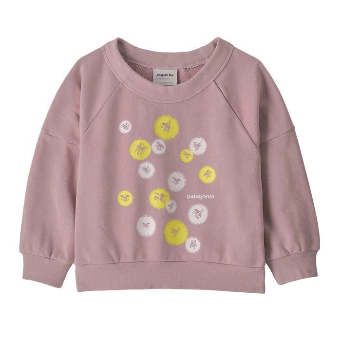 Patagonia Baby Girl's Crew Sweatshirt - Fireflies: Quiet Violet KIDS - Girls - Clothing - Sweatshirts & Hoodies Patagonia