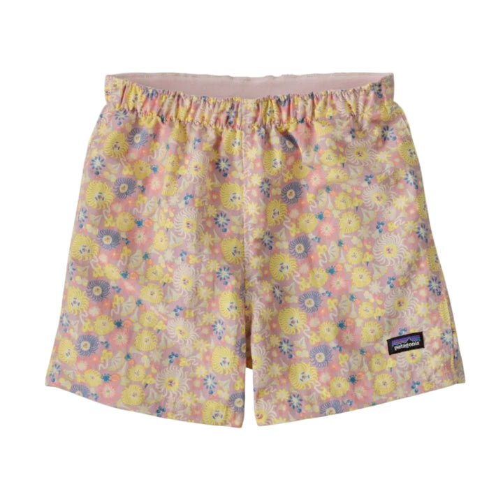 Patagonia Kid's Unlined Baggies Shorts 4" - Fruity Times: Quiet Violet KIDS - Baby - Baby Girl Clothing Patagonia