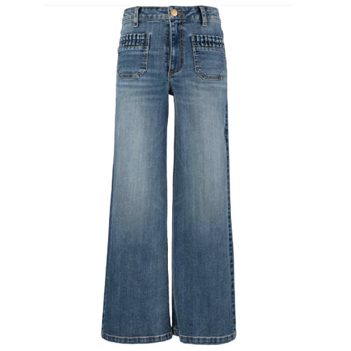 Kut Maya High Rise Wide Leg Patch Pocket Jean WOMEN - Clothing - Jeans Kut from the Kloth