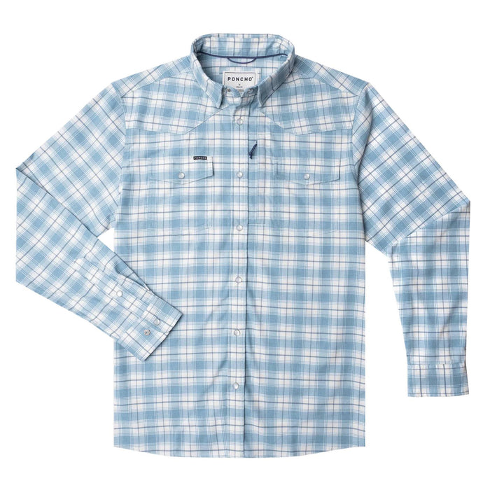 Poncho The Cody Flannel Western Shirt - Slim Fit MEN - Clothing - Shirts - Long Sleeve Poncho Outdoors