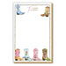 Colorful Cowboy Boots Rope The List Luxe Large Notepad HOME & GIFTS - Gifts Roseanne Beck Collections