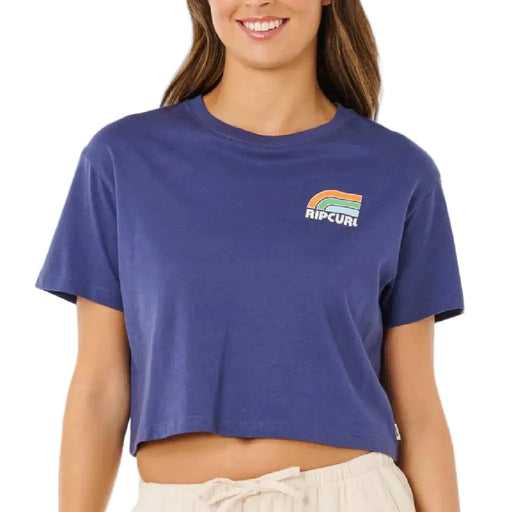 Rip Curl Women's Navy Surf Side Cropped Tee WOMEN - Clothing - Tops - Short Sleeved Rip Curl