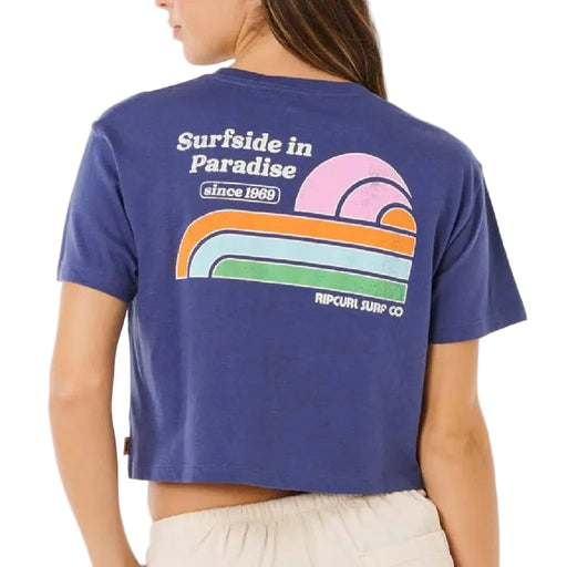 Rip Curl Women's Navy Surf Side Cropped Tee WOMEN - Clothing - Tops - Short Sleeved Rip Curl