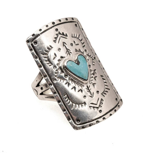 Amour Shield Heart Ring WOMEN - Accessories - Jewelry - Rings Peyote Bird Designs