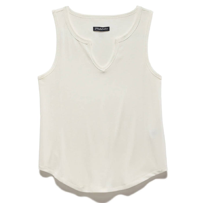 Flag & Anthem Women's Anna Notch Front White Tank WOMEN - Clothing - Tops - Sleeveless Flag And Anthem