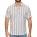 Flag & Anthem Men's Blue Hutchins Textured Stripe Shirt MEN - Clothing - Shirts - Short Sleeve Flag And Anthem
