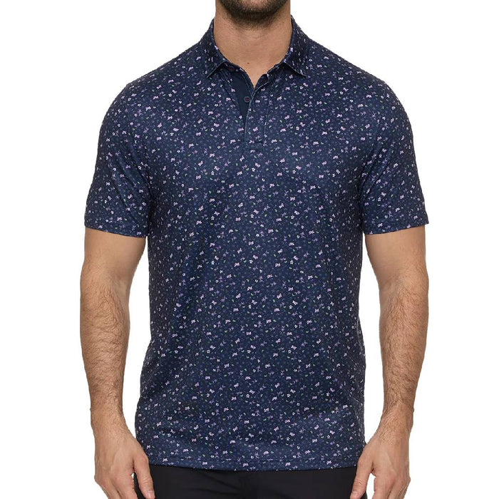 Flag & Anthem Men's Navy Laguna Drink Print Performance Polo Shirt MEN - Clothing - Shirts - Short Sleeve Flag And Anthem