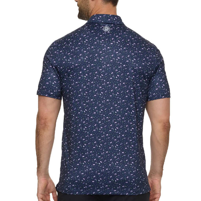 Flag & Anthem Men's Navy Laguna Drink Print Performance Polo Shirt MEN - Clothing - Shirts - Short Sleeve Flag And Anthem