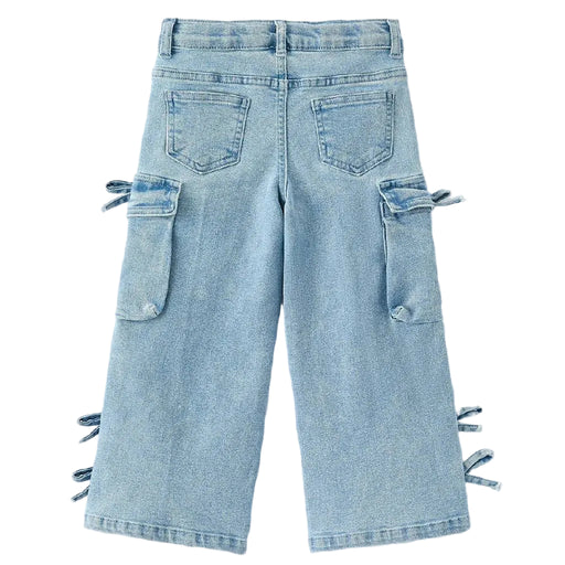 Girl's Wide Leg Denim Pants w/Pockets KIDS - Girls - Clothing - Jeans Rylee Faith Designs