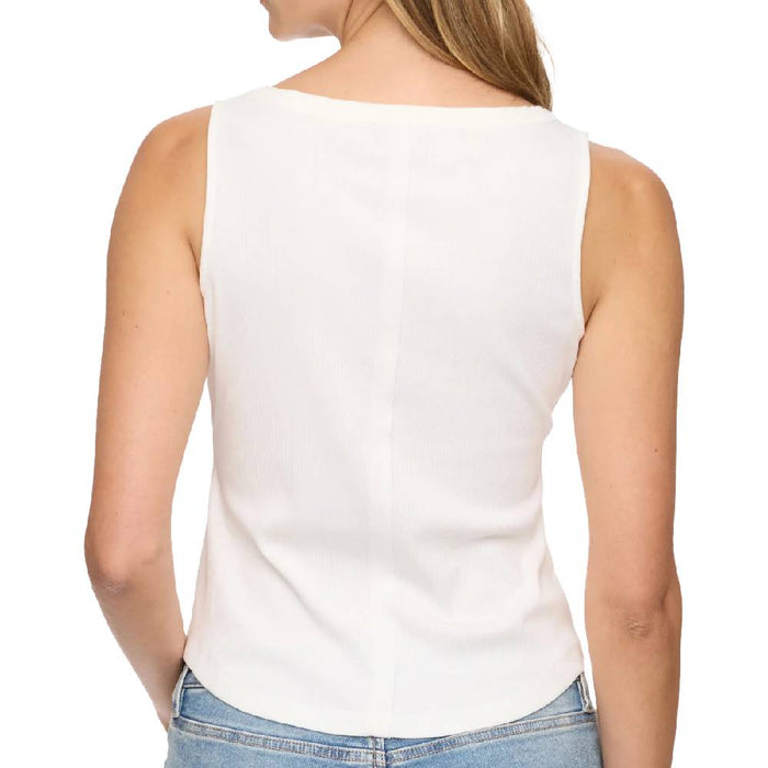 Flag & Anthem Denning Henley Tank Top - White WOMEN - Clothing - Tops - Sleeveless Flag And Anthem