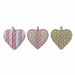 Cotton Quilted Heart Shaped Pot Holders - FINAL SALE HOME & GIFTS - Tabletop + Kitchen - Kitchen Accessories Creative Co-Op