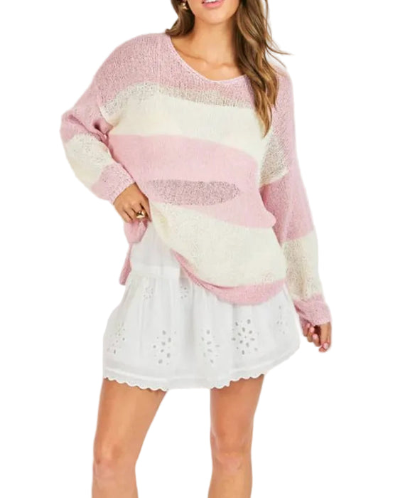 Sadie & Sage Helen Stripe Sweater WOMEN - Clothing - Sweaters & Cardigans Sadie & Sage