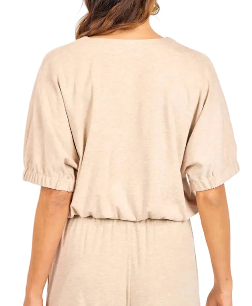 Sage the Label Savannah V-Neck Knit Top WOMEN - Clothing - Tops - Short Sleeved Sage The Label