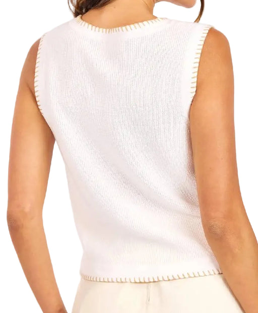 Sage the Label Tortoise Embroidered Sweater Tank WOMEN - Clothing - Tops - Sleeveless Sage The Label