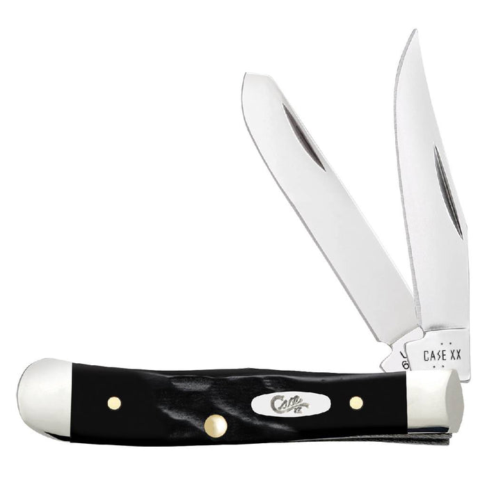 Case Jigged Rough Black® Synthetic - Tiny Trapper Knives W.R. Case