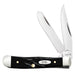Case Jigged Rough Black® Synthetic - Tiny Trapper Knives W.R. Case